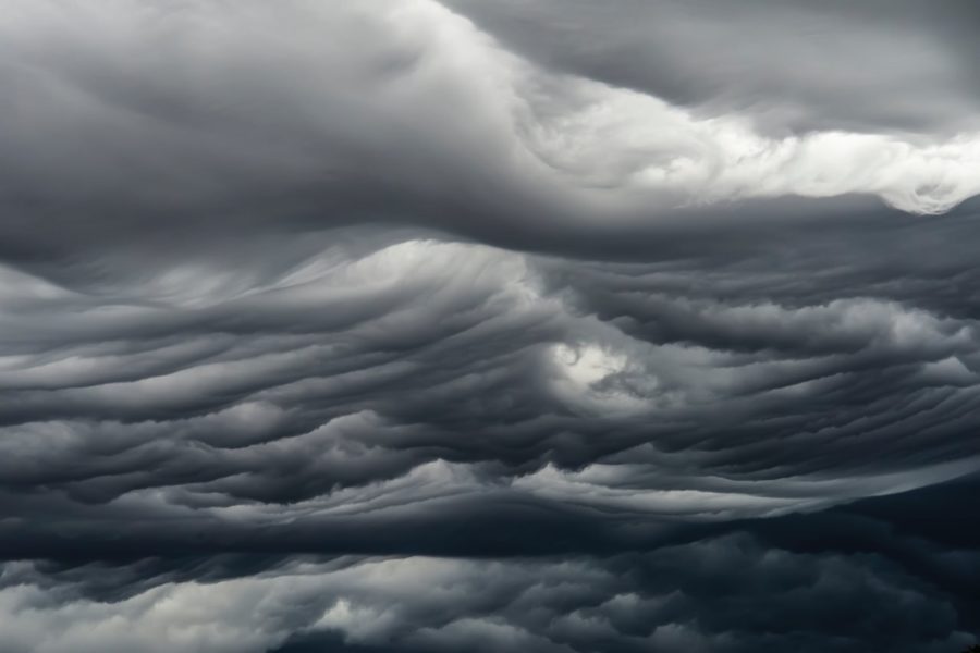 asperitas dark clouds in gloomy sky